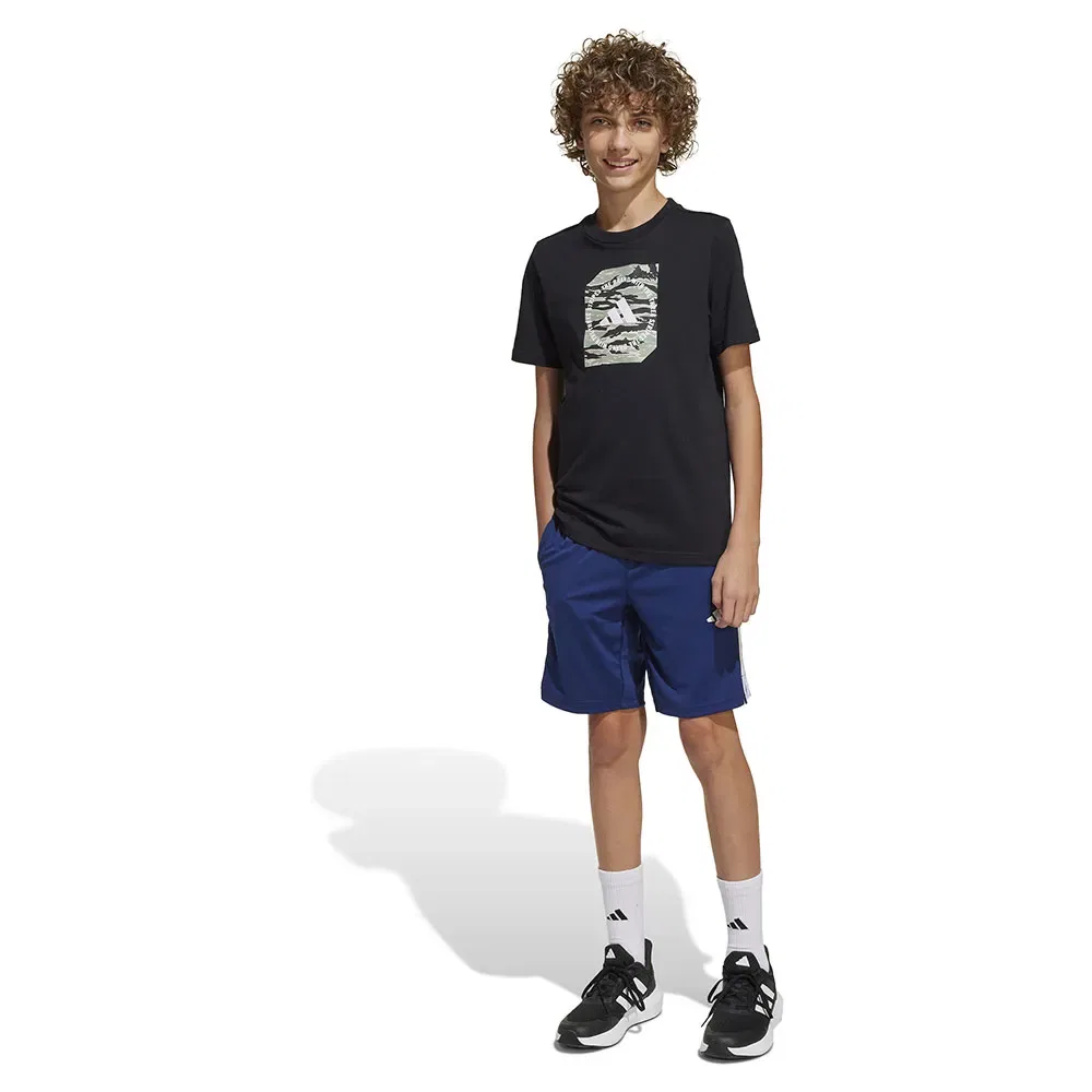 Футболка с камуфляжным принтом Adidas, черный — фото 4