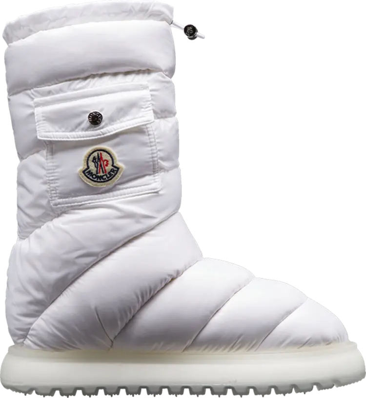 Ботинки Moncler Wmns Gaia Pocket Mid Boot White, белый