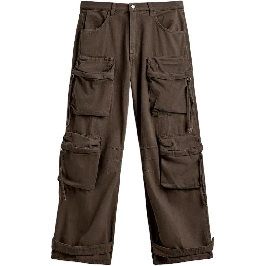 Мужские карго-брюки коричневые ZARA, Brown