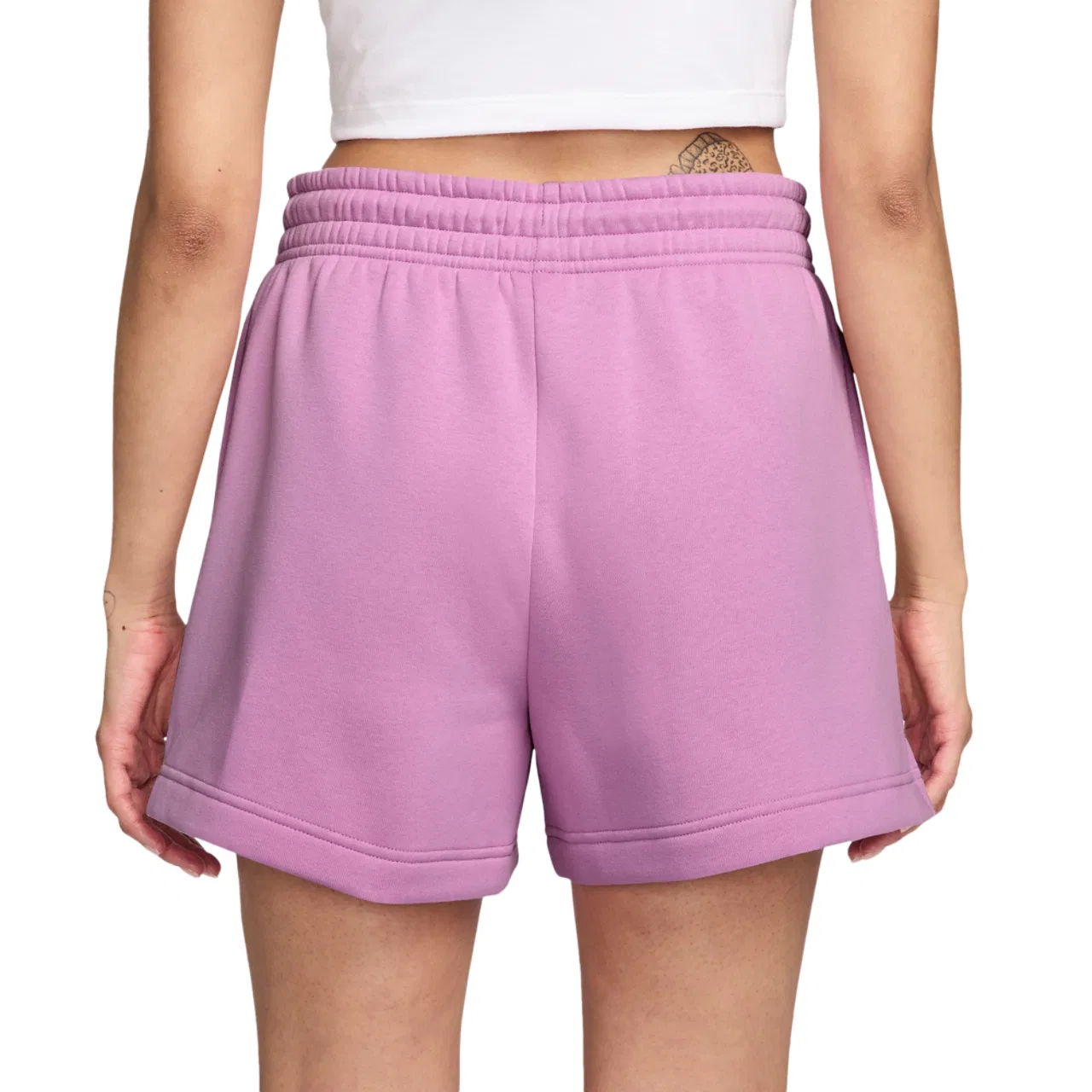 Женские шорты Phoenix Fleece MR Nike, цвет Light Magenta/Sail — фото 2