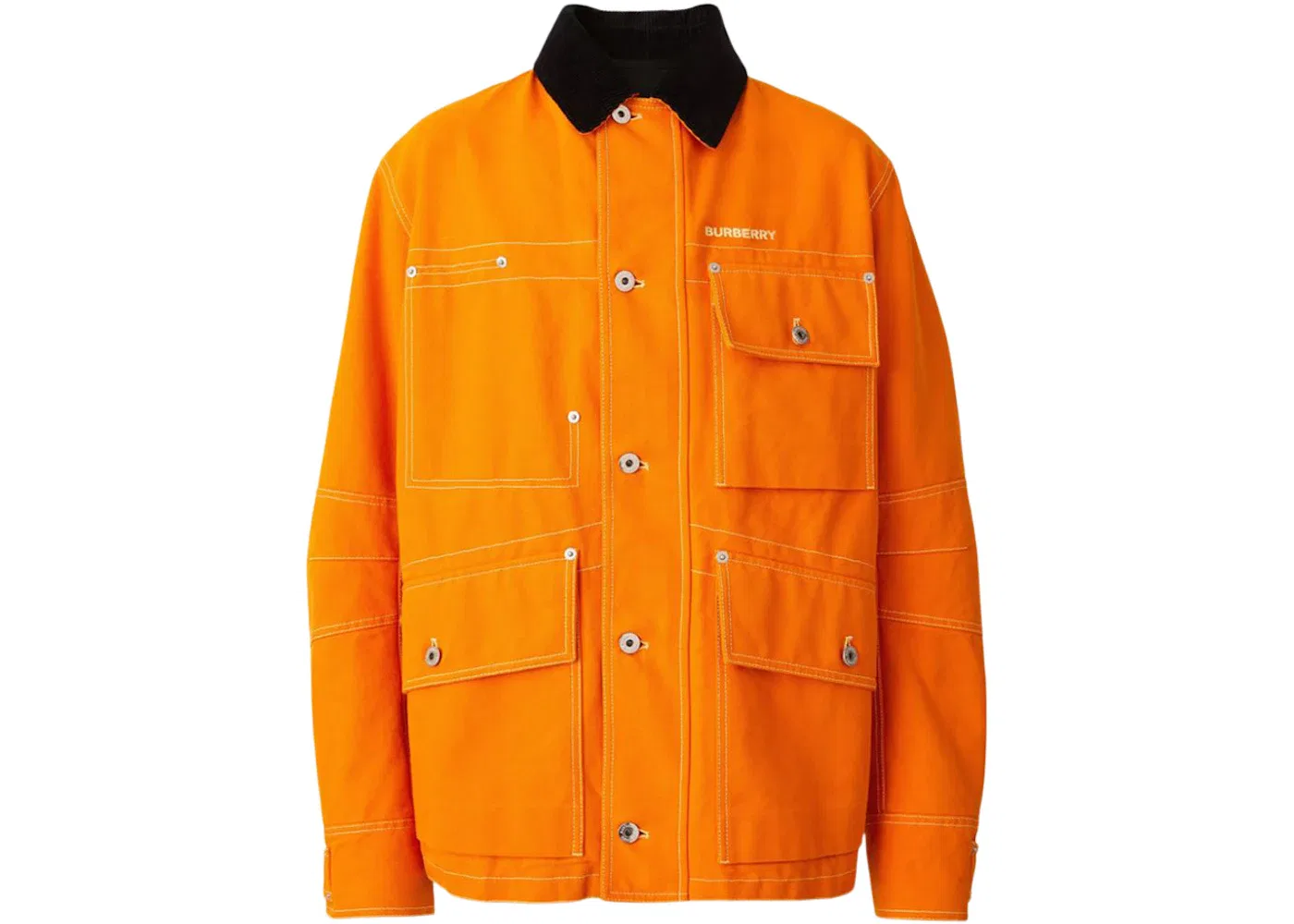 Мужская куртка-рубашка с воротником Burberry, Orange Black