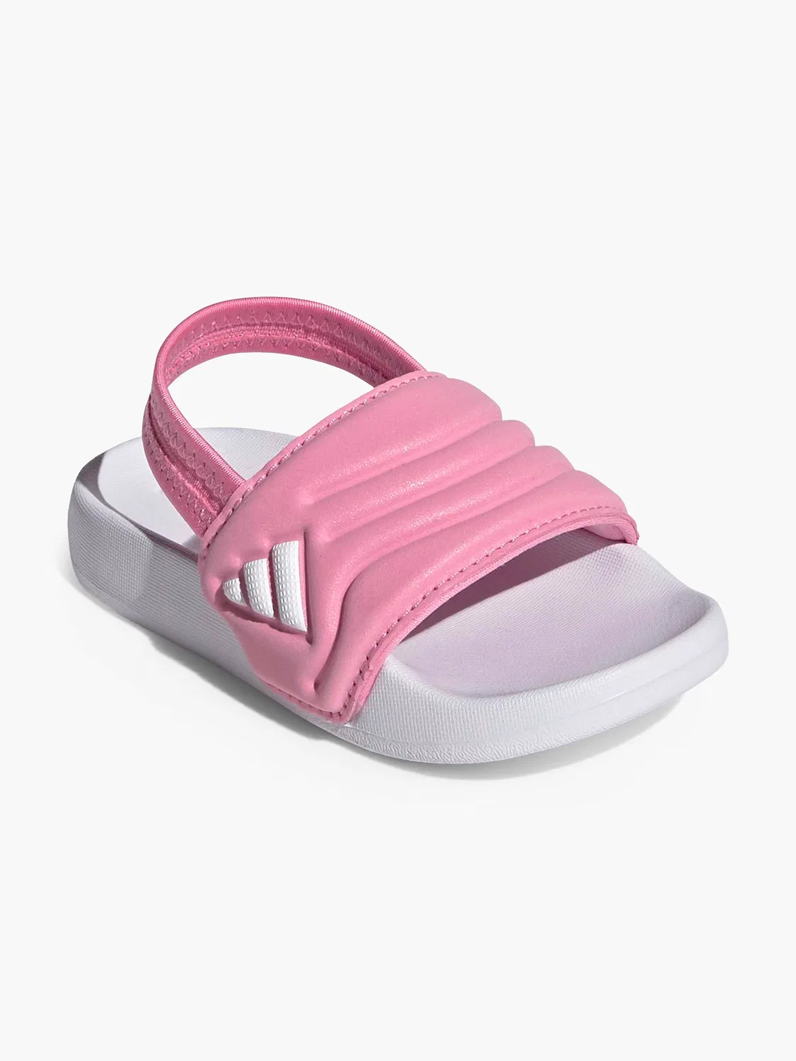 Детские шлепанцы с регулируемым ремешком Adidas, цвет Rose Gold — фото 2