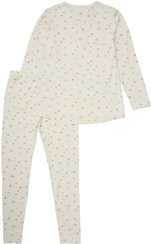 Пижама детская с принтом Pyjamas Girl Minymo, розовый — фото 2