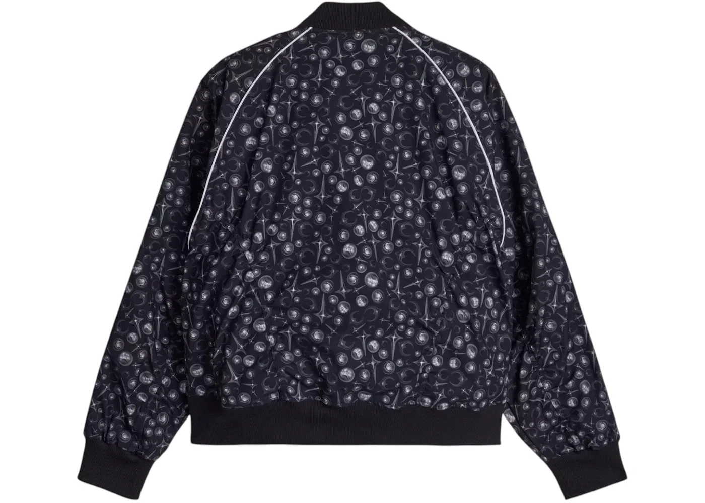 Мужская куртка с принтом Adidas x Thug Club Superstar Jacket Black/White — фото 2