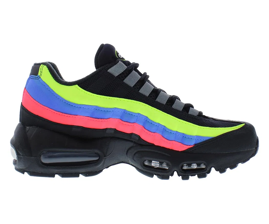 Детские кроссовки для мальчиков Nike Air Max 95, Black Volt Blue Crystal — фото 2