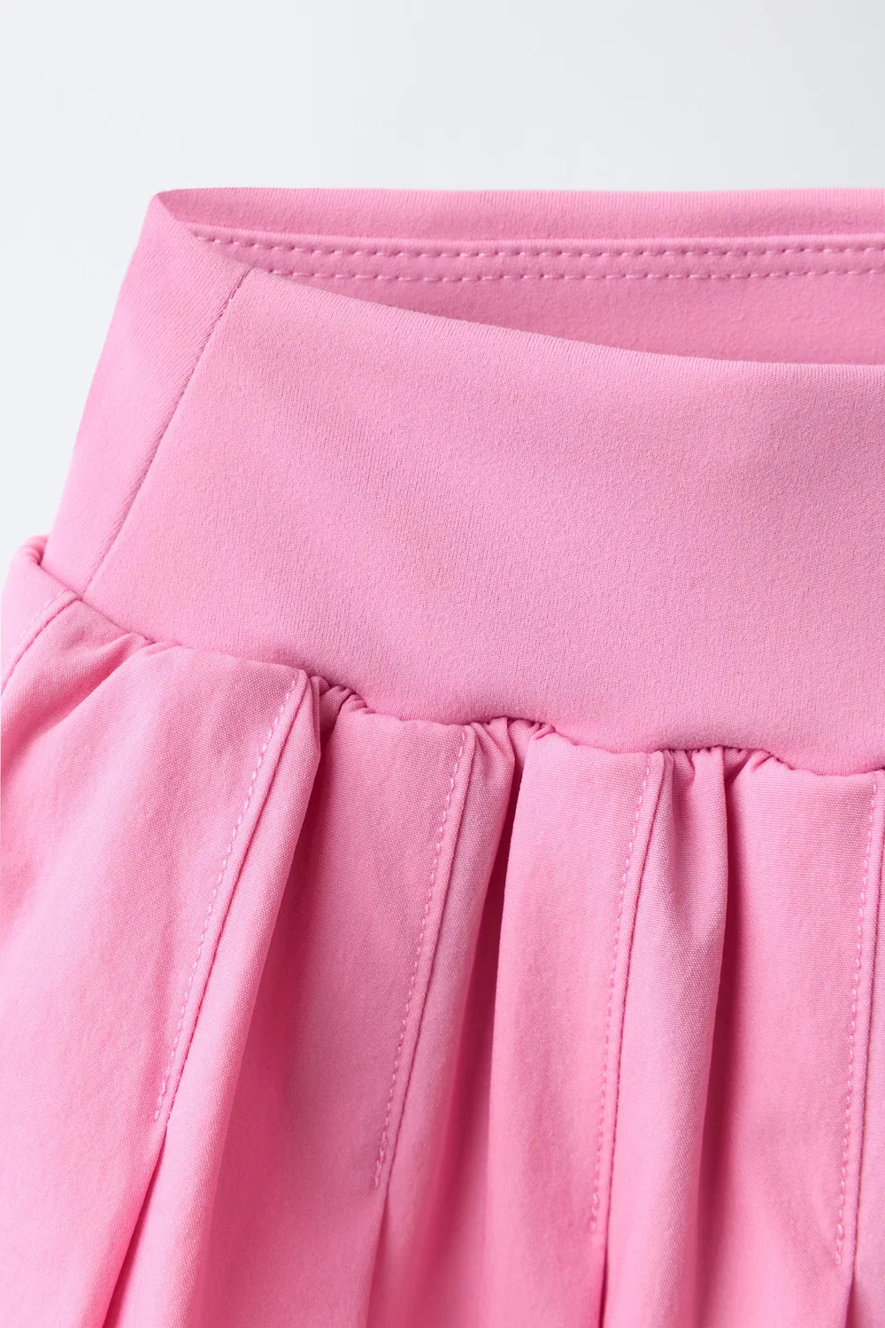 Плиссированная юбка-леггинсы для велоспорта ZARA, Chalk pink — фото 3
