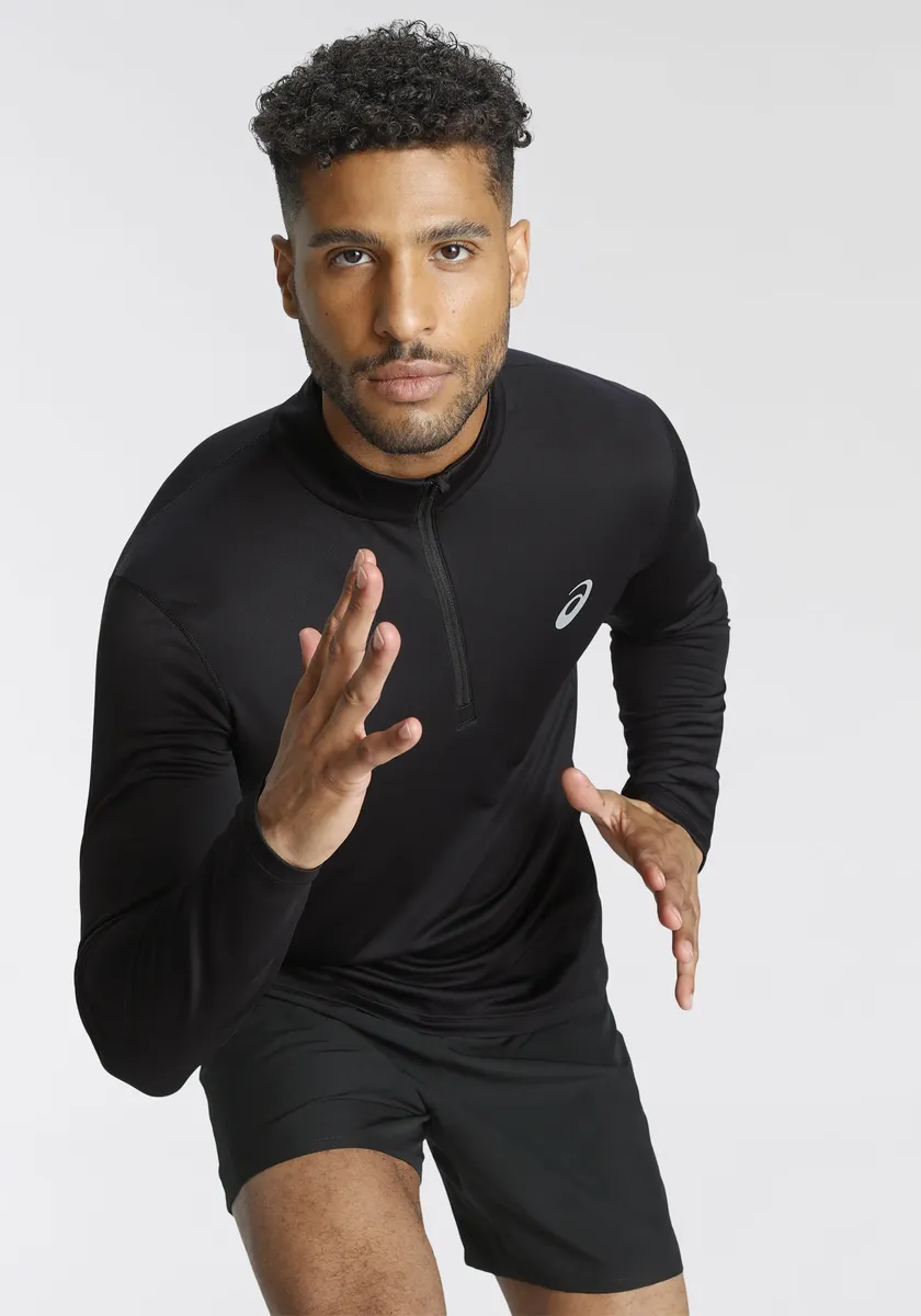 

Футболка для бега Asics "CORE LS 1/2 ZIP TOP", черный