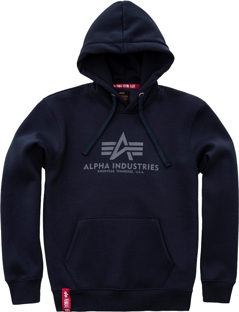 

Толстовка Alpha Industries Basic мужская, темно-синяя, Синий, Толстовка Alpha Industries Basic мужская, темно-синяя