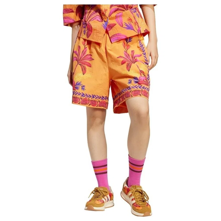 Спортивные шорты с принтом FARM PRM SHORT adidas, Оранжевый