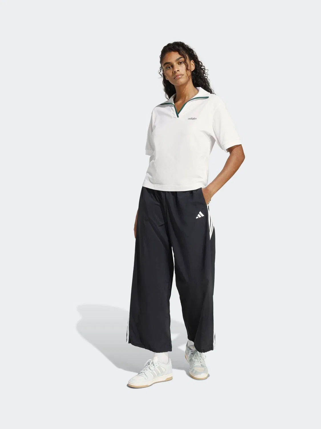 Поло с вышивкой Seasonal Essentials Colorpop adidas, Белый — фото 3
