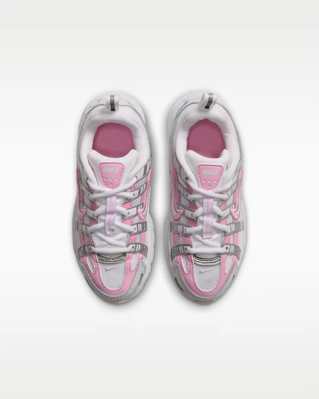 Кроссовки детские Nike P-6000, белый/розовый — фото 3