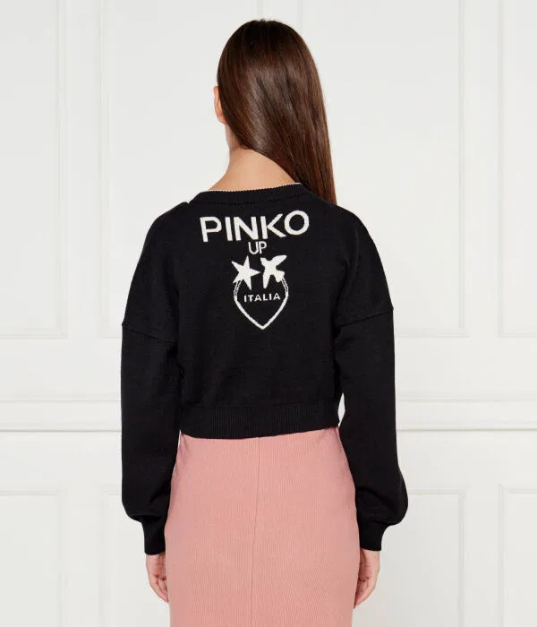 Детский кардиган с длинным рукавом Cardigan Pinko Up, красный — фото 3