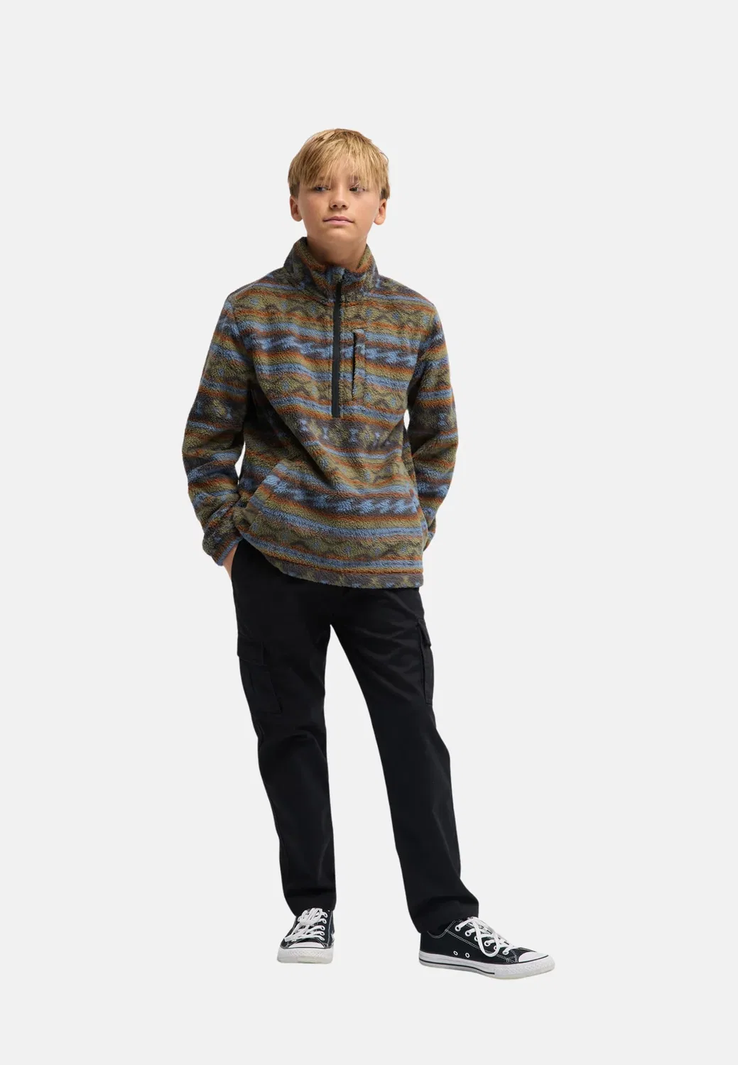 Одежда Jungen 8-16|внешний слой ebbpf03003 - флисовый джемпер Billabong, Rav