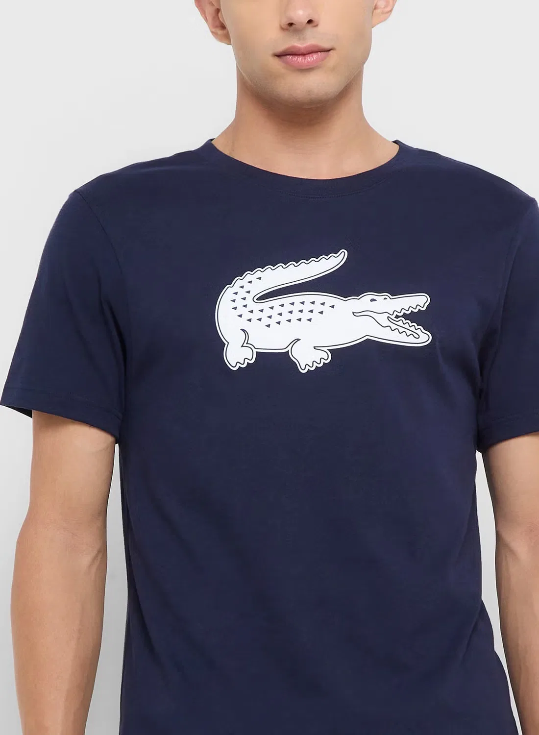 Футболка с высоким воротом Ultra-Dry Lacoste, темно-синий — фото 3