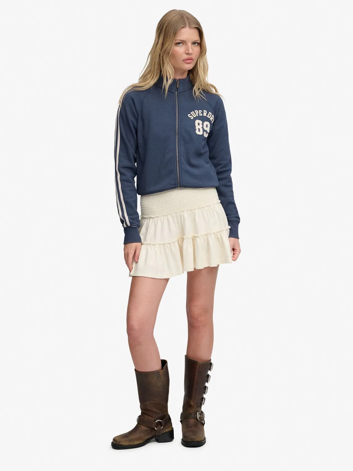 Юбка мини Superdry White — фото 2