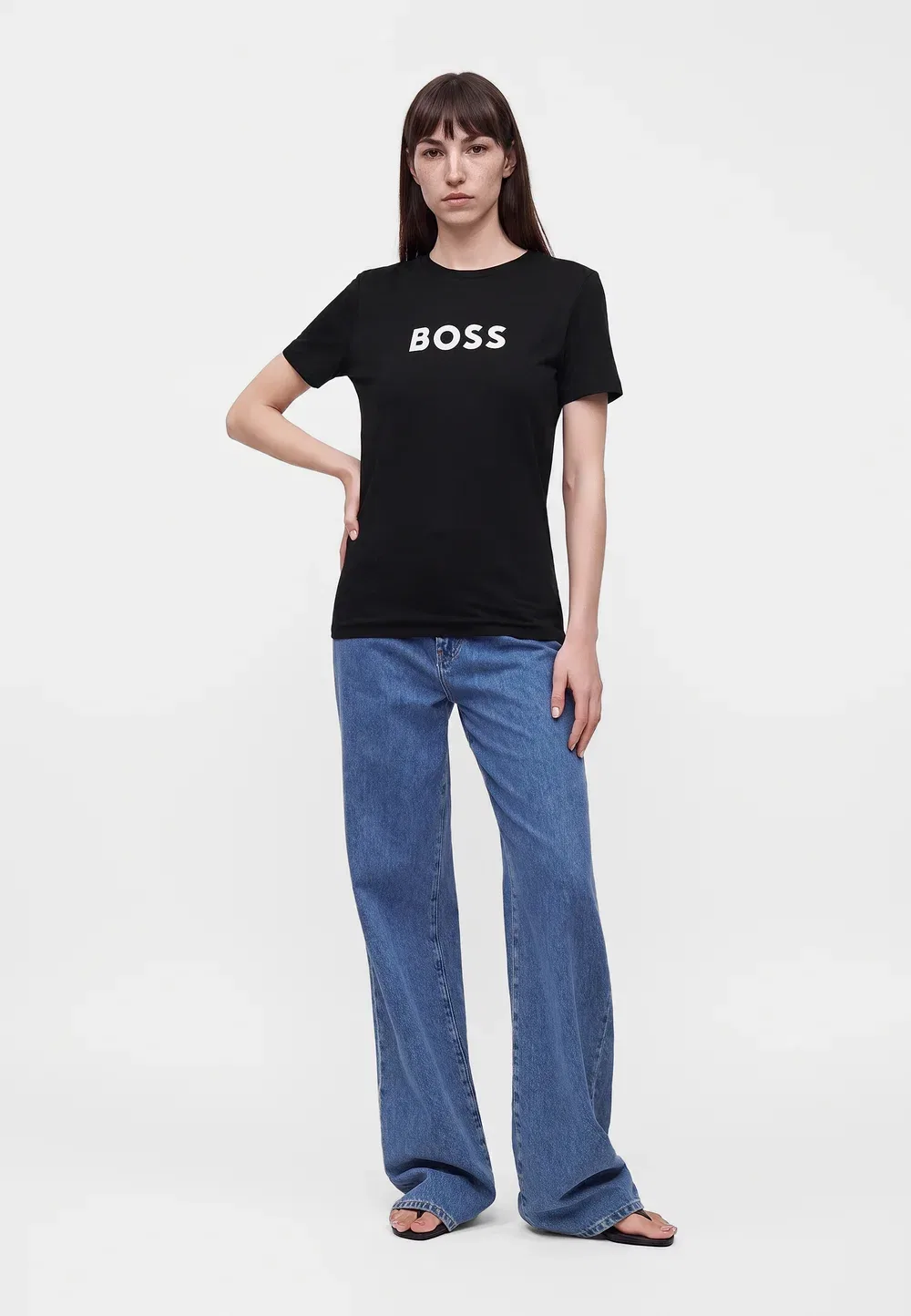 Футболка с ярким принтом Boss, Black — фото 2
