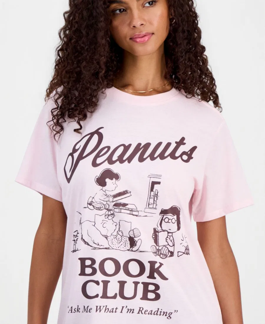 Футболка с принтом Peanuts Book Club Grayson Threads, The Label, Ballet Slipper — фото 3