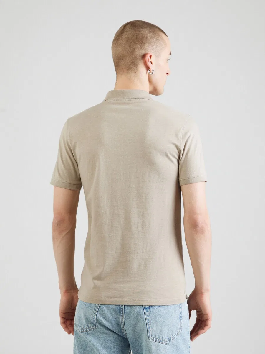 Рубашка LEVI'S 'Slim Housemark Polo Shirt' из шерсти белого цвета — фото 4