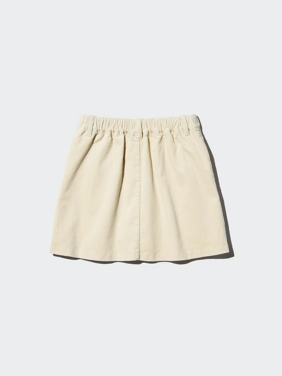 Юбка из вельвета Uniqlo, для девочек, кремовый — фото 4