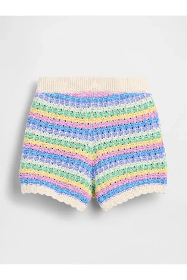 Детские шорты для девочек вязаные Gap, Multicolor-002 — фото 3