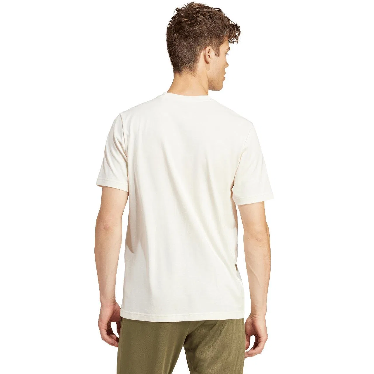Мужская футболка с коротким рукавом Adidas IS2873, Цвет Cremefarben Grun Weiss — фото 2