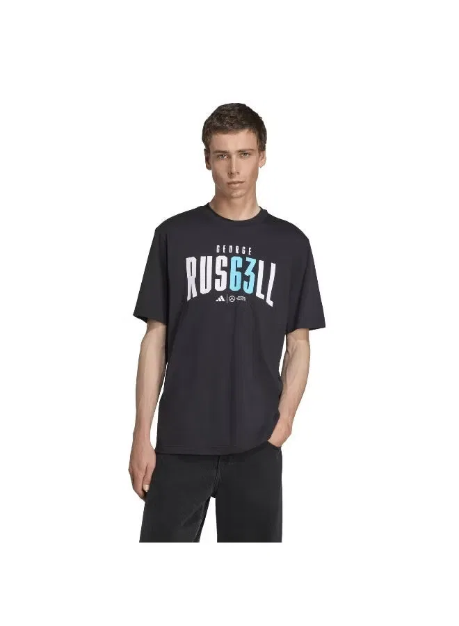 Футболка с принтом Mercedes-AMG Petronas Adidas, черный