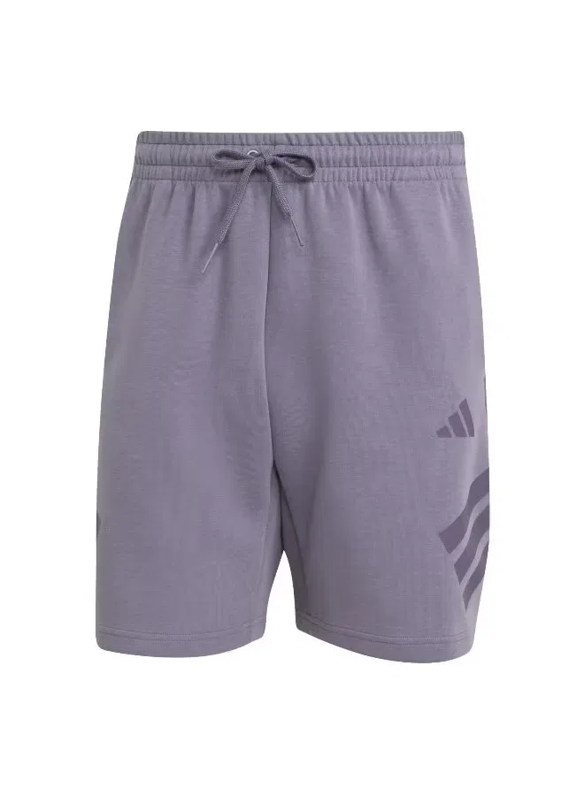 Шорты спортивные с 3 полосками Adidas, фиолетовый