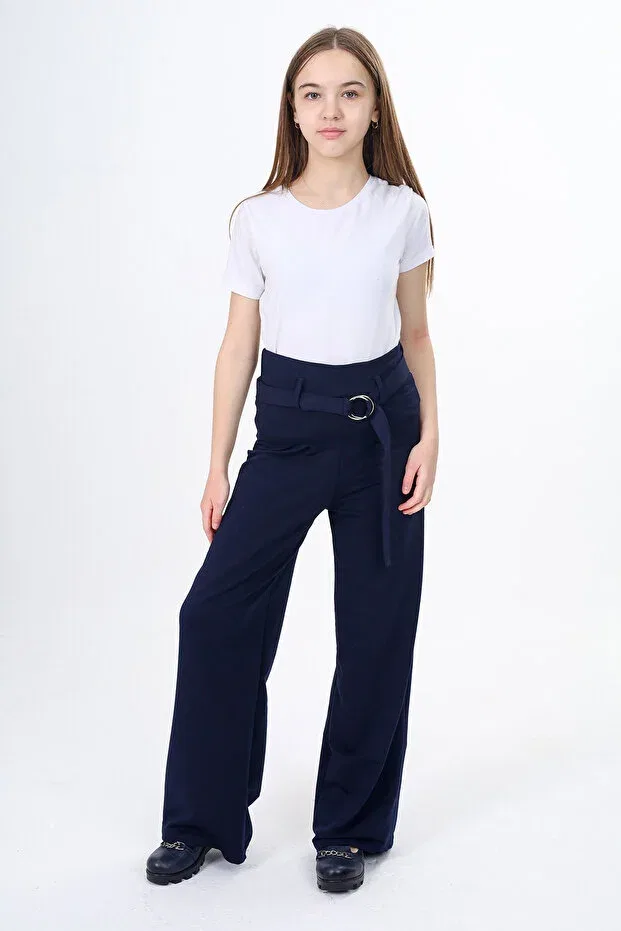 Детское спортивное трико для девочек с принтом Toontoy, Navy Blue