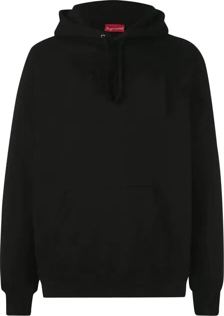 Толстовка Supreme Set In Hooded Sweatshirt 'Black', черный — фото 2