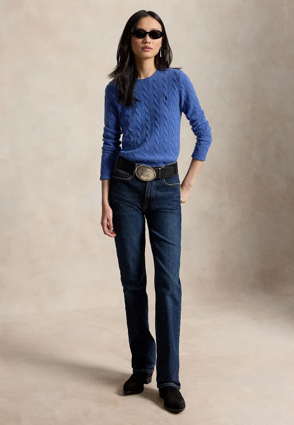 Джемпер с длинным рукавом «Джулианна» Polo Ralph Lauren, Nimes Blue Heather — фото 2