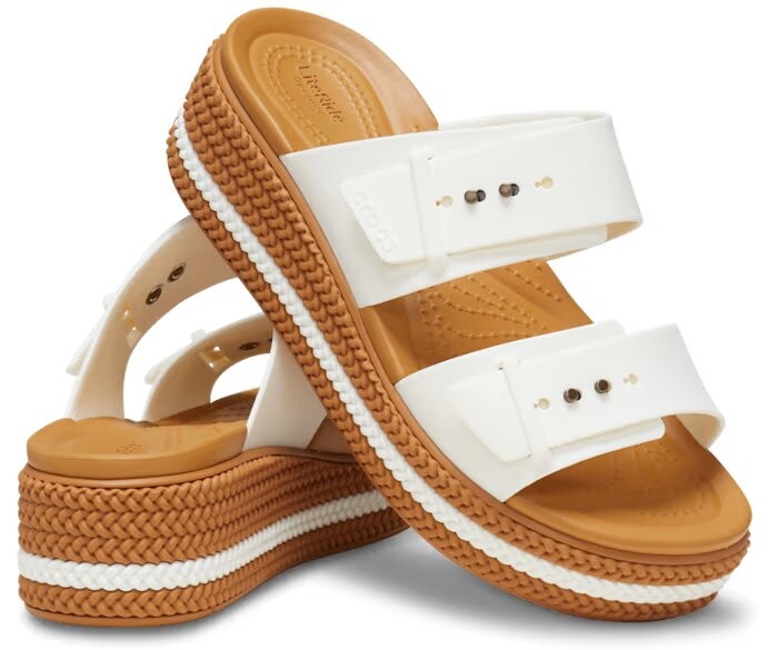 Сандалии Crocs Brooklyn Woven, белый — фото 2
