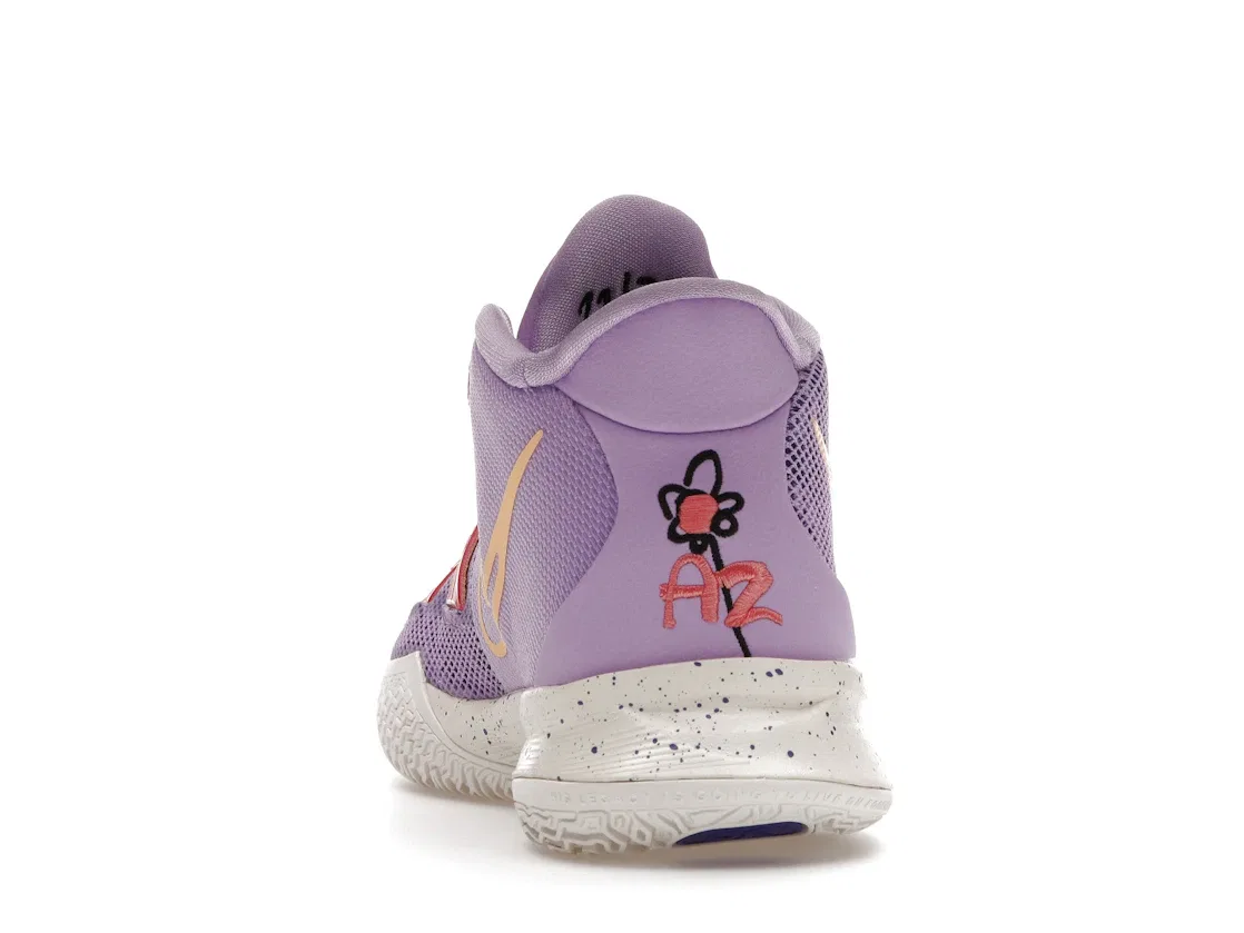 Детские кроссовки для девочек с высокими характеристиками Nike Kyrie 7 Nike, Lilac/Melon Tint-Indigo Burst-Sail — фото 4
