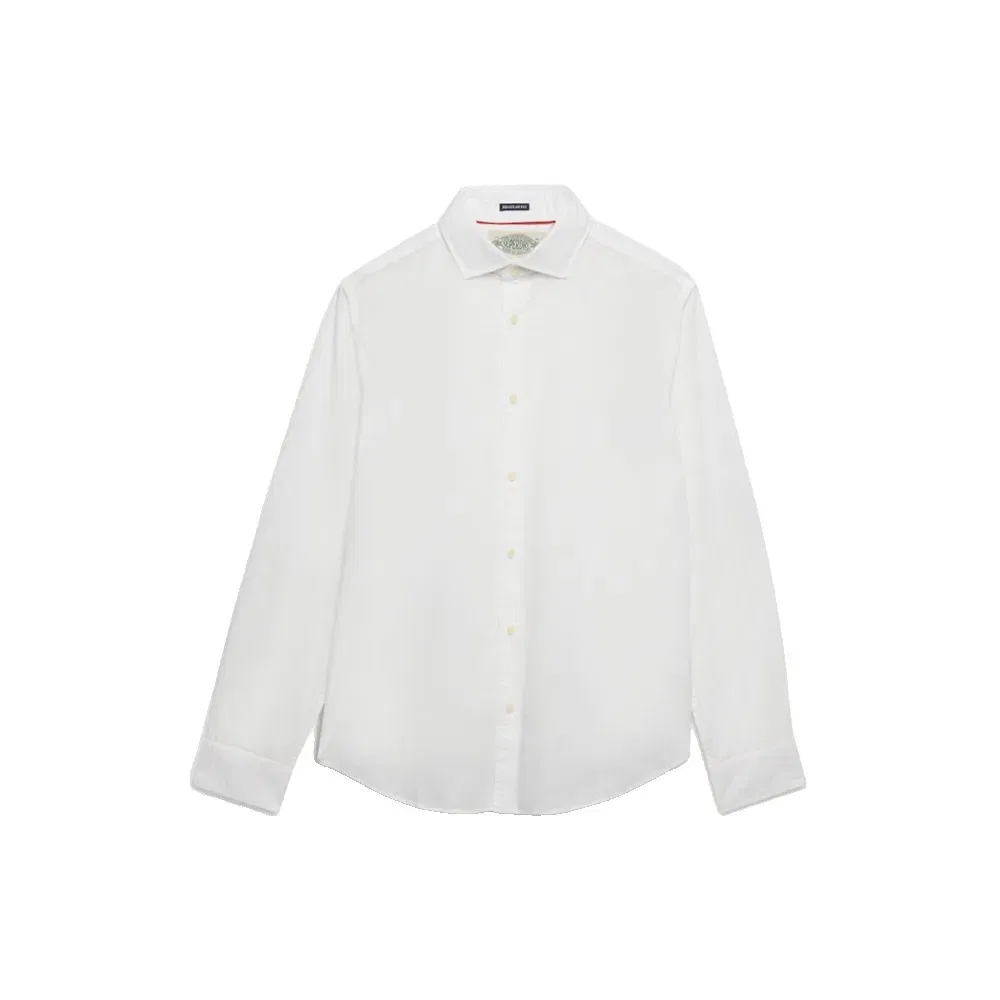 Мужская рубашка с длинным рукавом Cut Away Poplin Superdry, White — фото 3