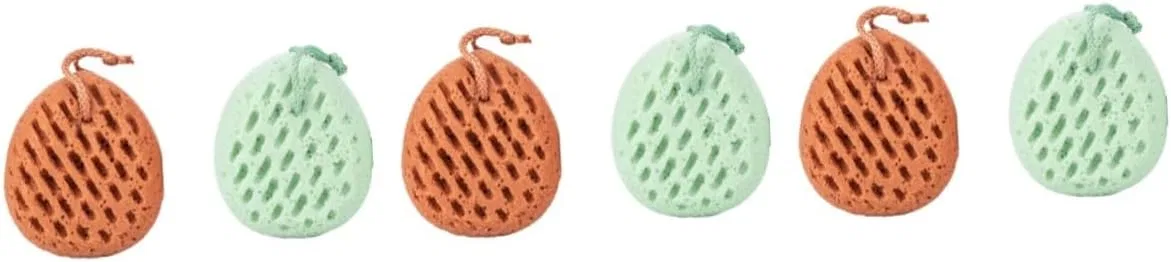 Губка для душа, набор из 6 шт, FOMIYES, 14.5x12 см