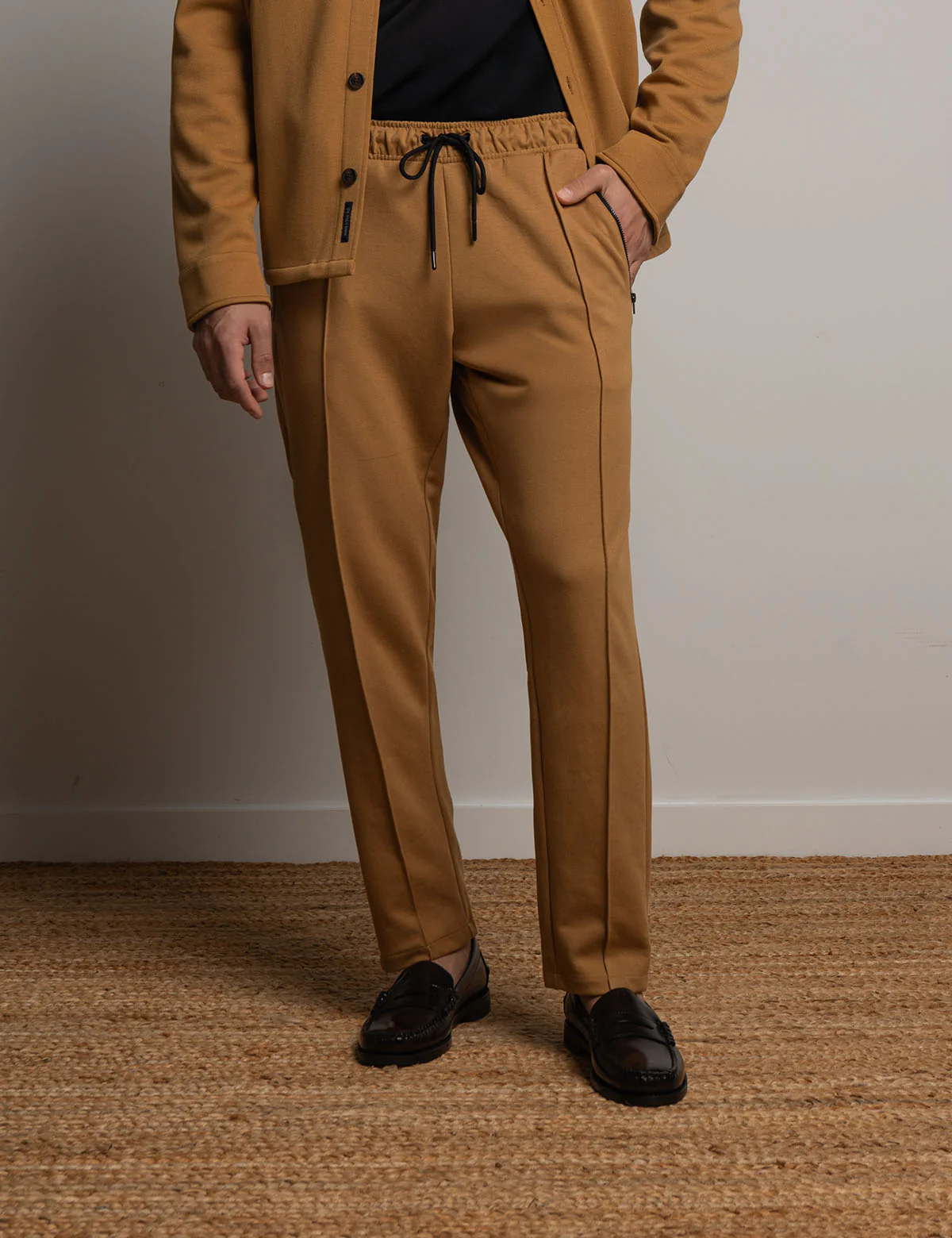 

Спортивные брюки U.S. Polo Assn White Label Bonded Interlock Jogger, коричневый