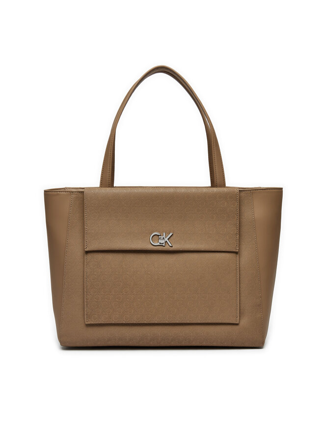 

Сумочка Ck Medium Shopper W/Pocket_Mono K60K613136 Calvin Klein, коричневый