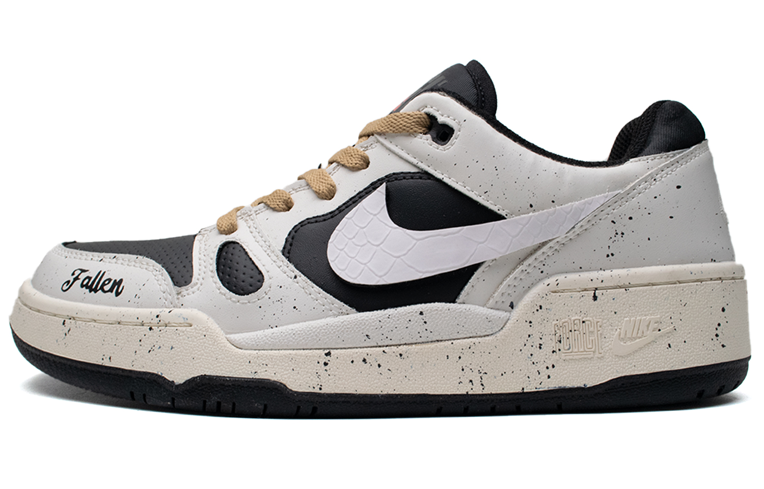 

Nike Кроссовки для скейтбординга Full Force Low Fallen Angel с амортизацией, противоскользящие, белые, мужские