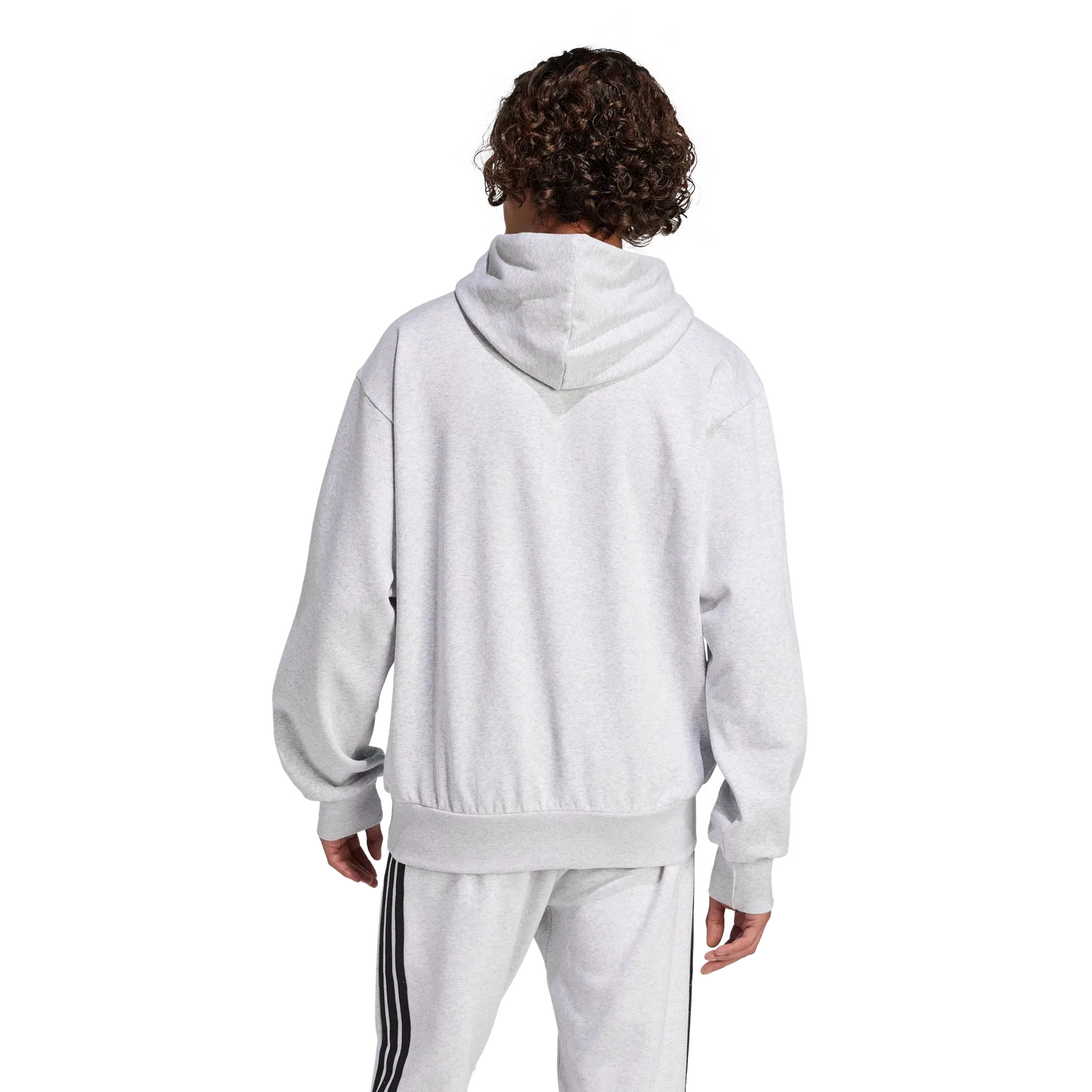 Мужское худи с капюшоном Adidas, серый — фото 2