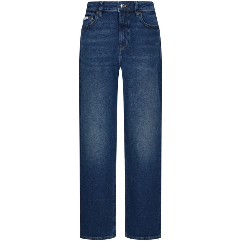 Женские джинсы средней посадки прямого кроя NPH Denim Blue Calvin Klein, Denim Blue