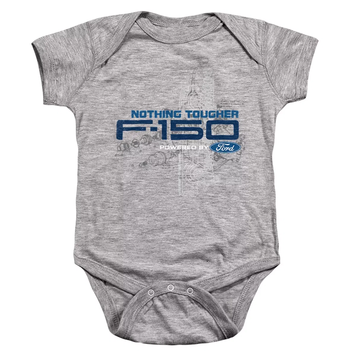 Детское боди с коротким рукавом Ford Athletic Heather