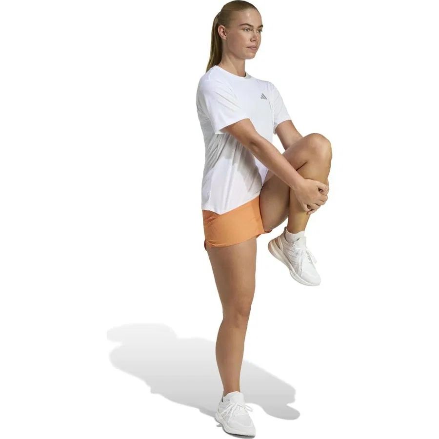 Футболка спортивная с принтом Running Essentials adidas, Белый — фото 4