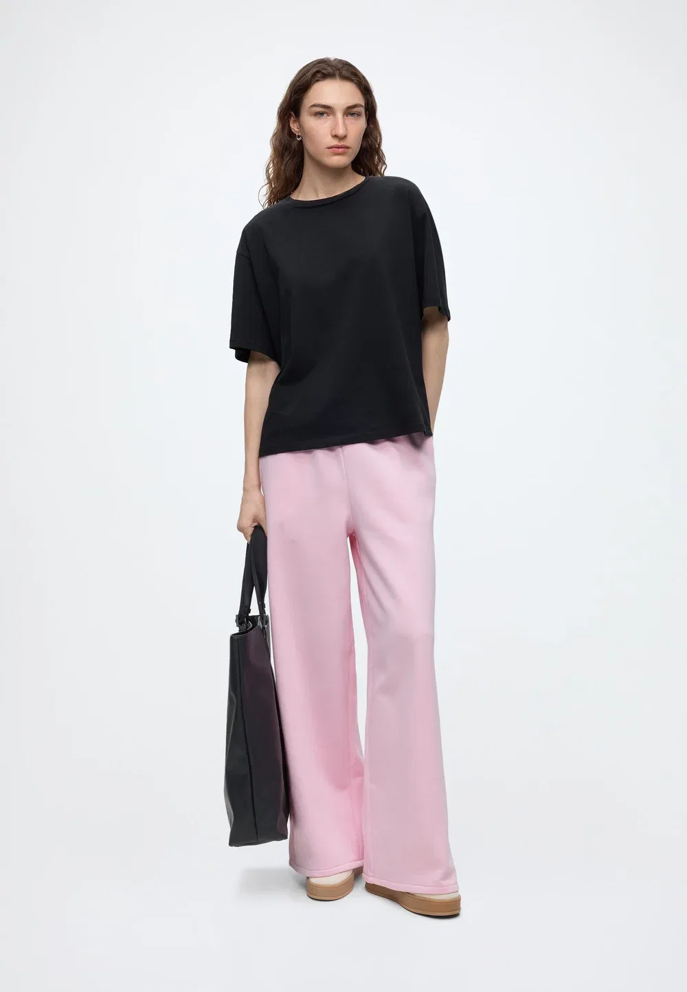 Свободные спортивные штаны с широкими штанинами - спортивные брюки Gap, Light Pink — фото 2