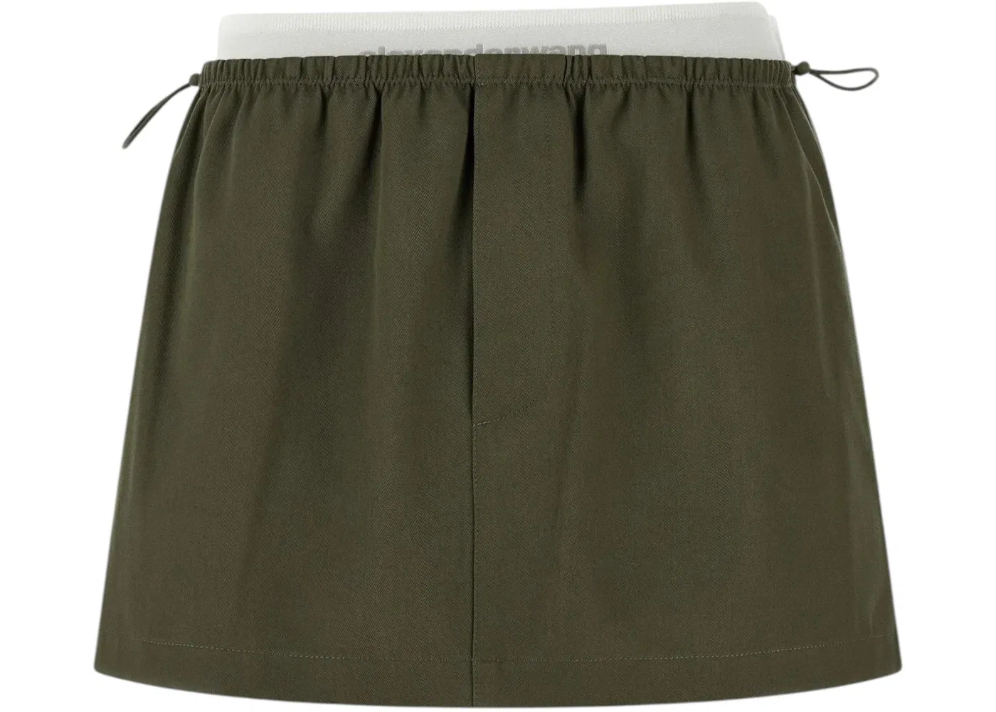 Женская юбка миди с логотипом Alexander Wang, Army Green