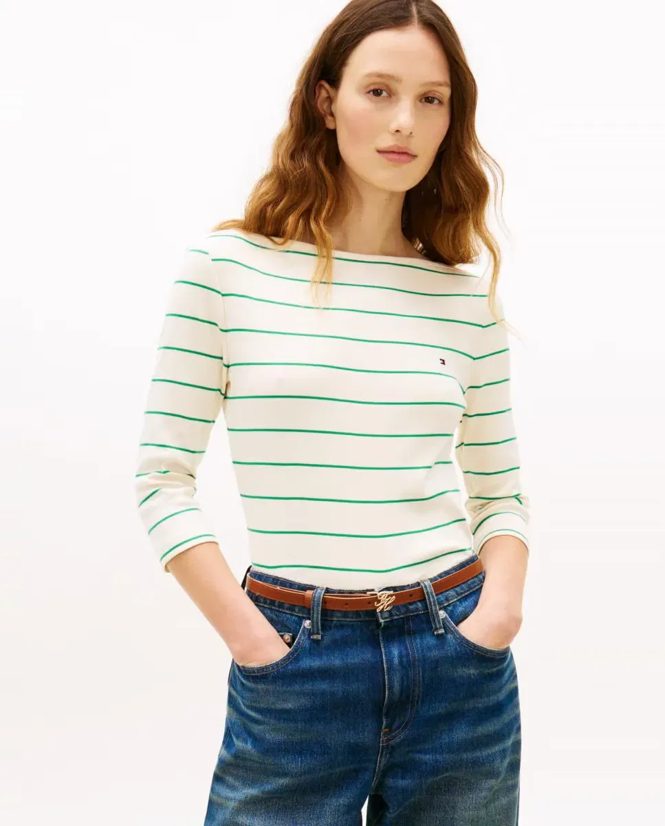 Женская футболка с длинным рукавом Tommy Hilfiger, Verde Claro