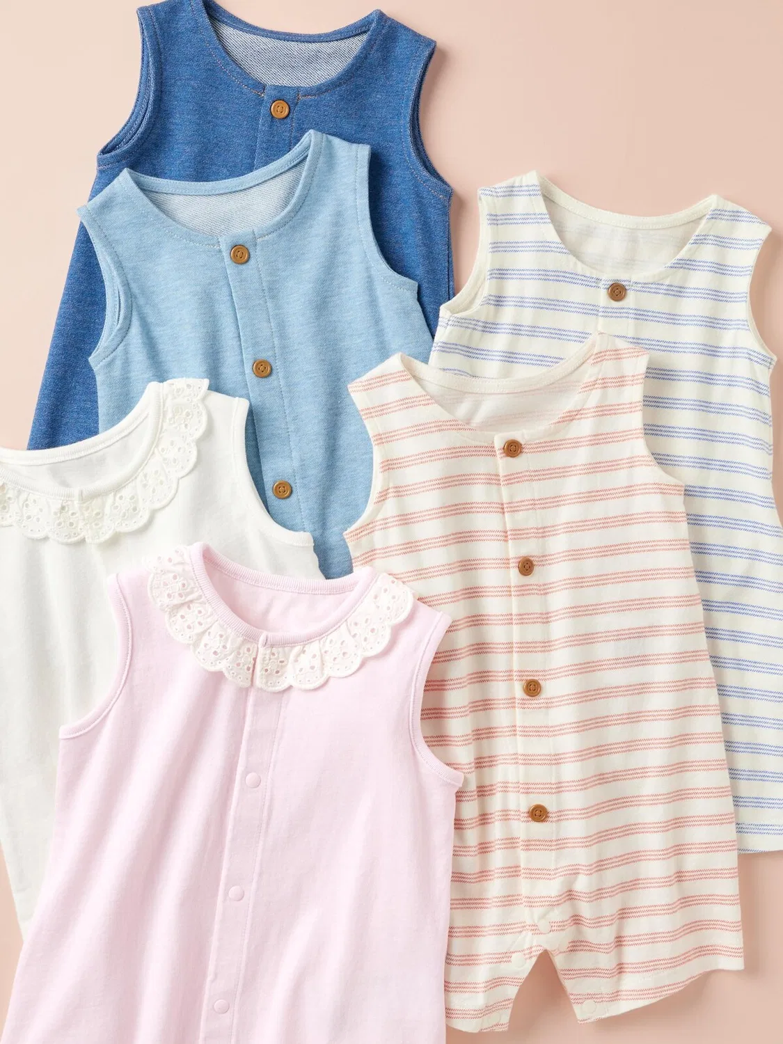 Комплект одежды Uniqlo, без рукавов, розовый — фото 2