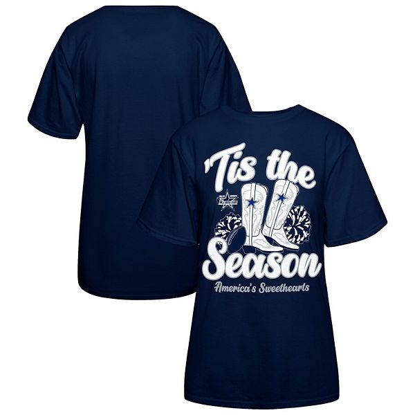 

Женская футболка Dallas Cowboys 'Tis the Season в темно-синем цвете Dallas Cowboys Merchandise