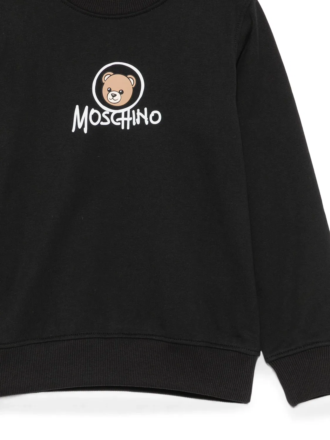 Moschino Детский свитшот с медвежонком черный — фото 2