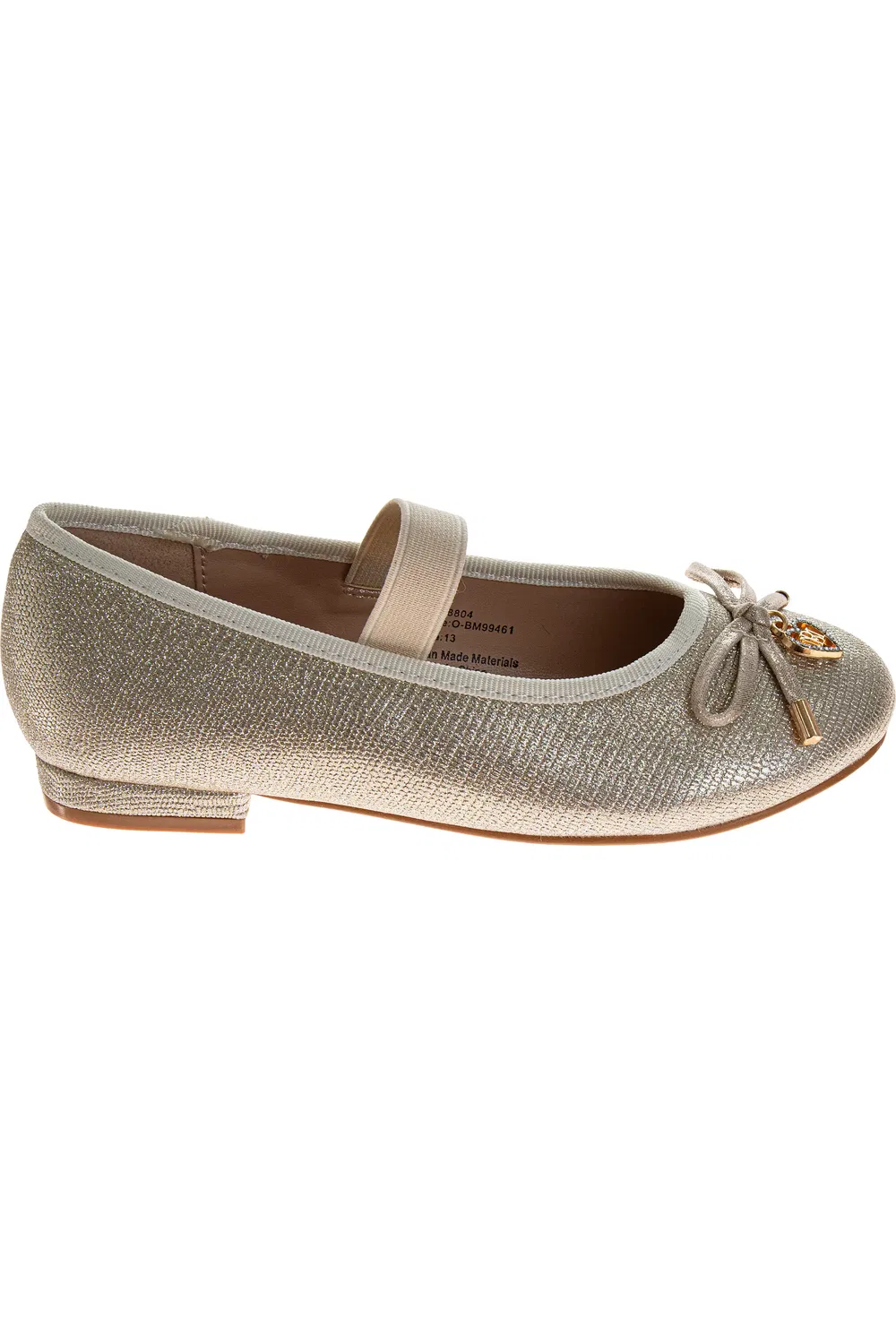 Туфли для девочек без застежки Badgley Mischka, Gold — фото 2