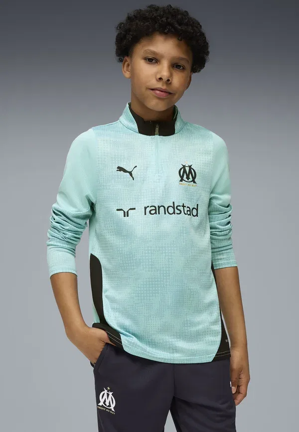 Футболка полиэстер Puma Olympique de marseille - club wear, Safe Lake New темно-синий — фото 2
