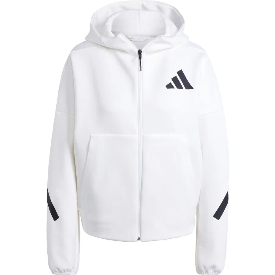 Женский худи с капюшоном и молнией Z.n.e. Full-Zip Hoodie adidas, Черный — фото 3